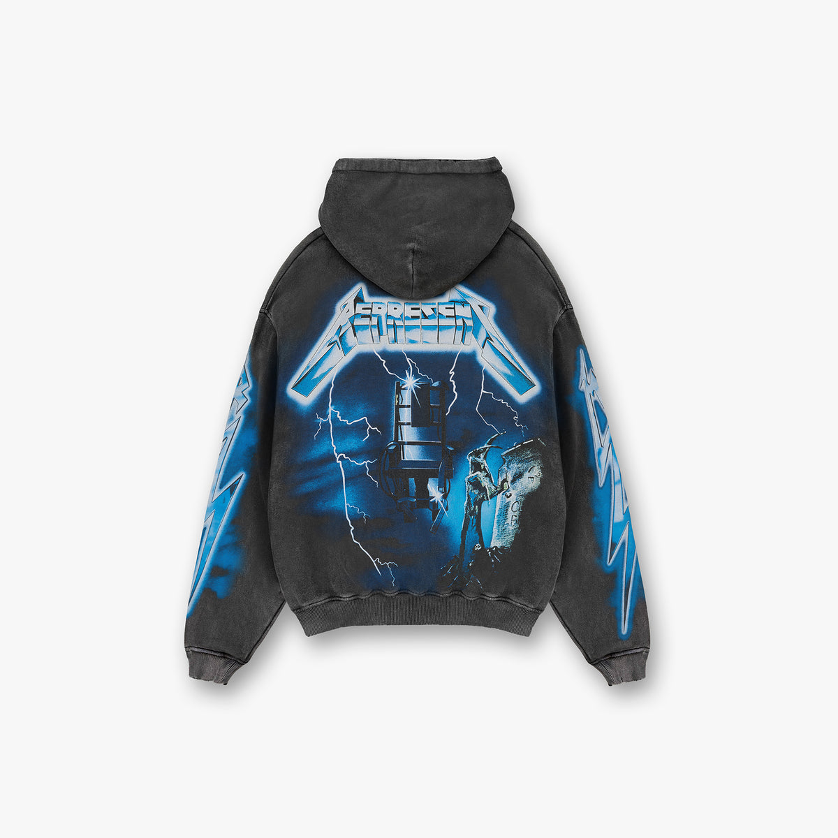 Metallica Ride The Lightning Hoodie Vintage Grey REPRESENT CLO