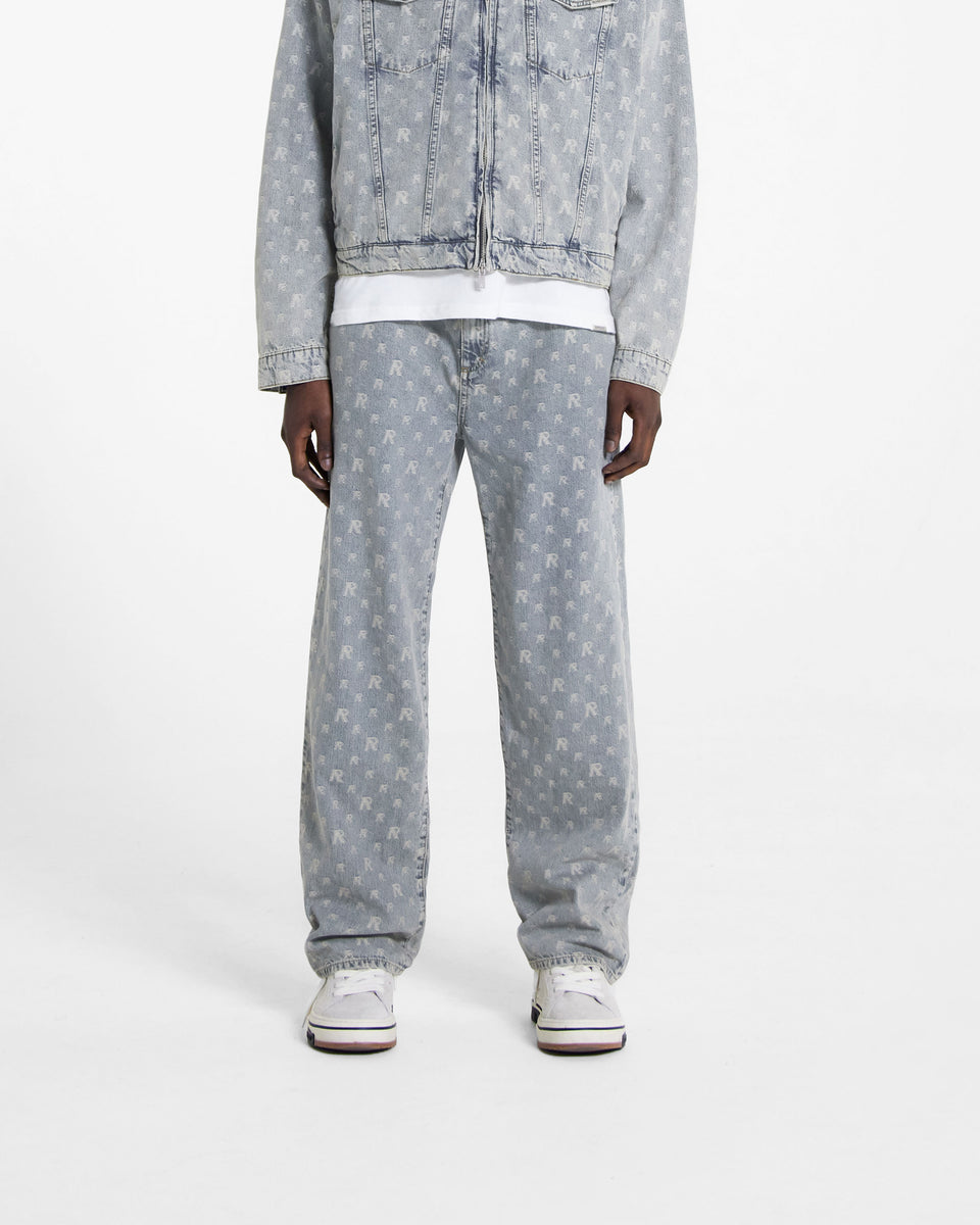 LOUIS VUITTON MONOGRAM DISTRESSED BAGGY DENIM JEANS – CLB XXIII