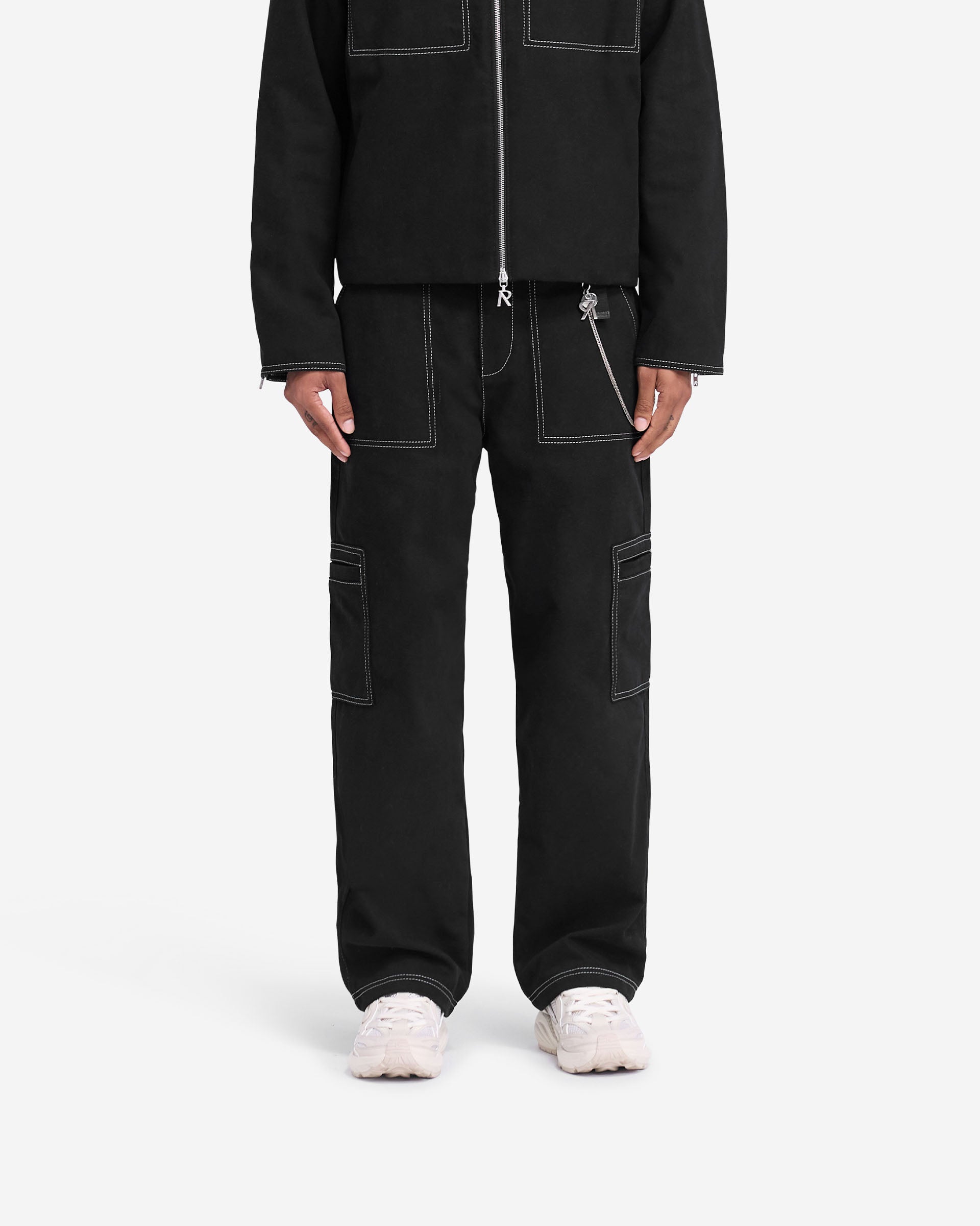 Contrast Stitch Pant - Jet Black | REPRESENT