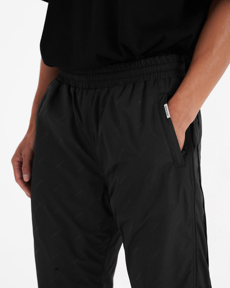 All Over Logo Trackpants - Black