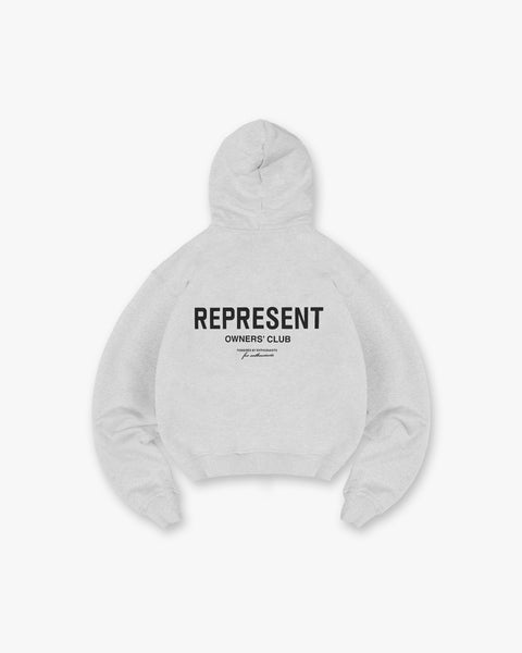 Represent Zip Hoodie Ash