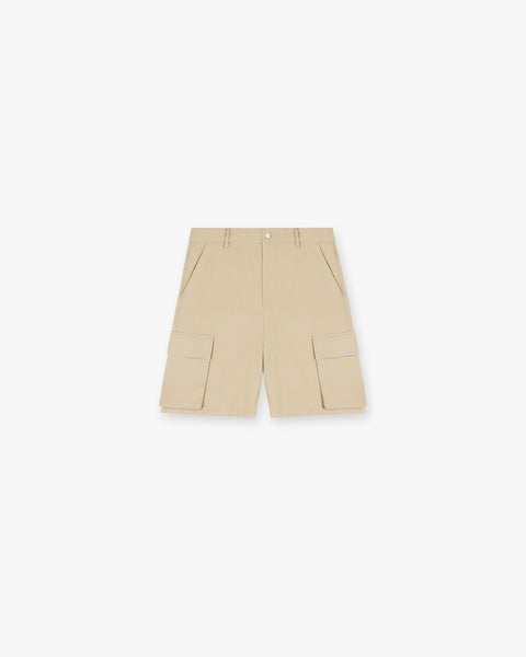 Baggy Cotton Cargo Short Sandstone