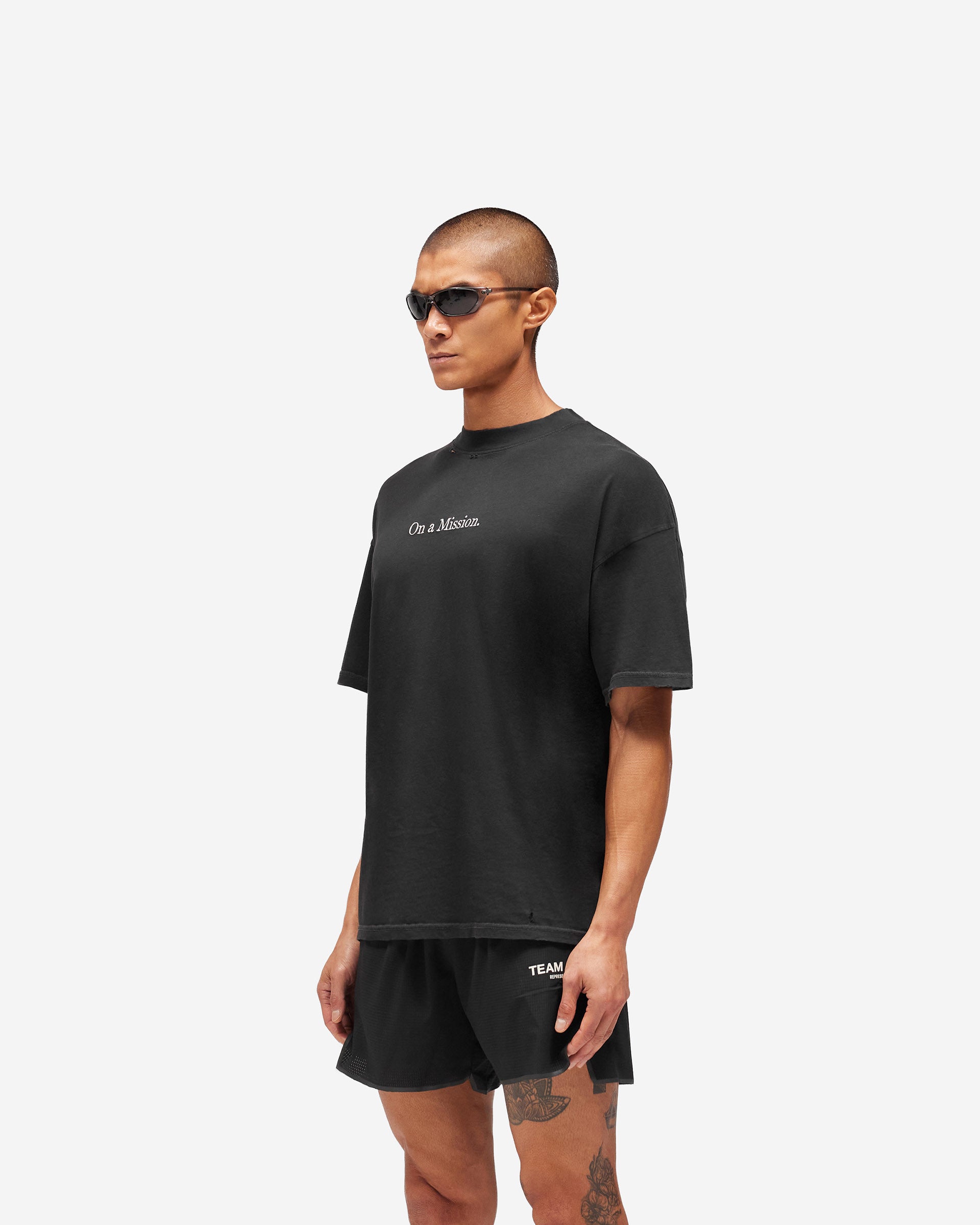 247 On A Mission T-Shirt - Jet Black