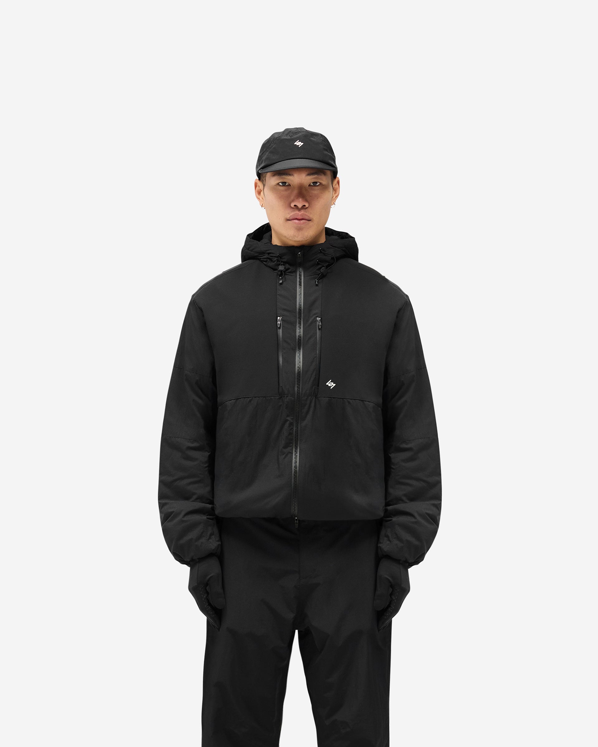 247 Panelled Insulated Jacket - Black