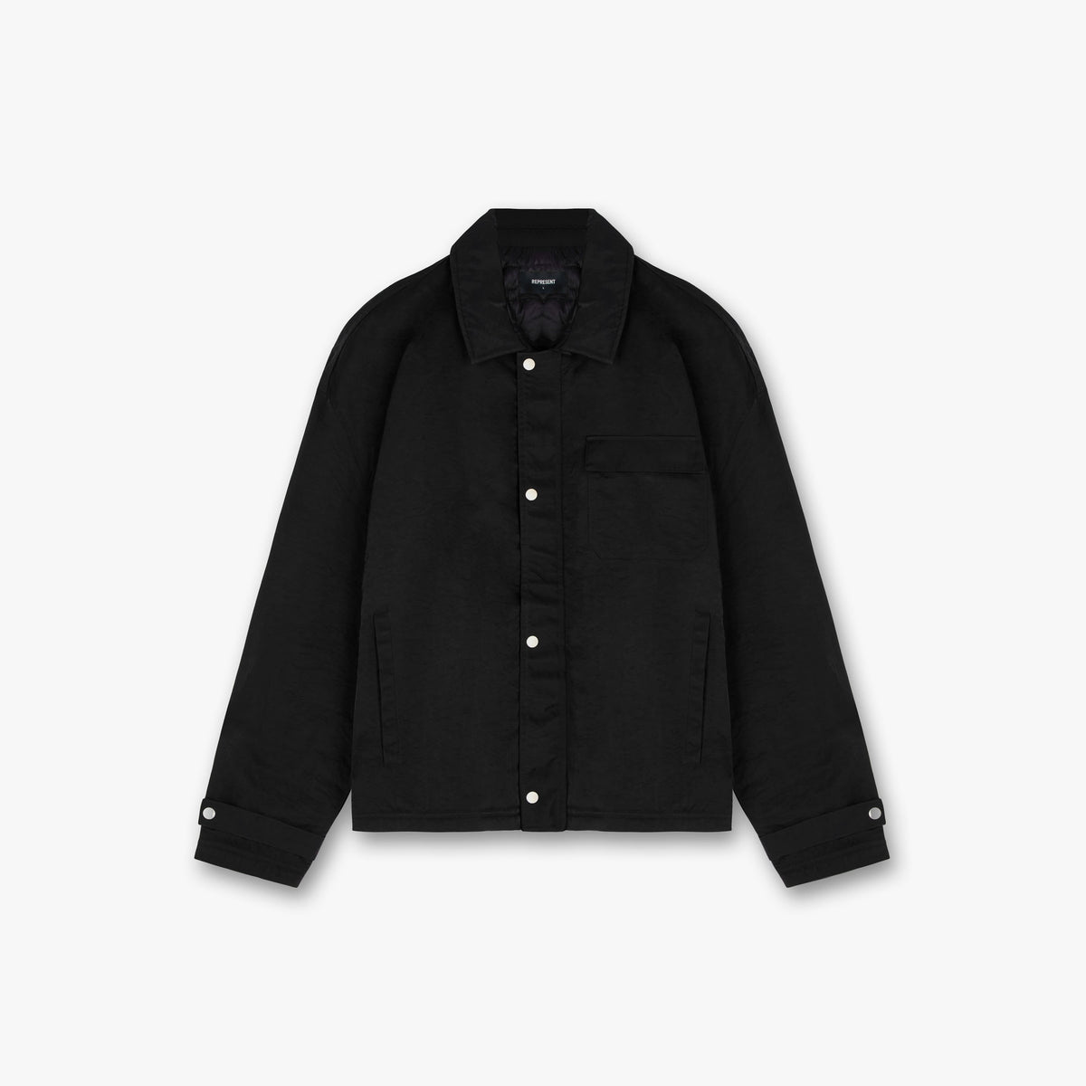 Heavy Nylon Jacket | Black | REPRESENT CLO