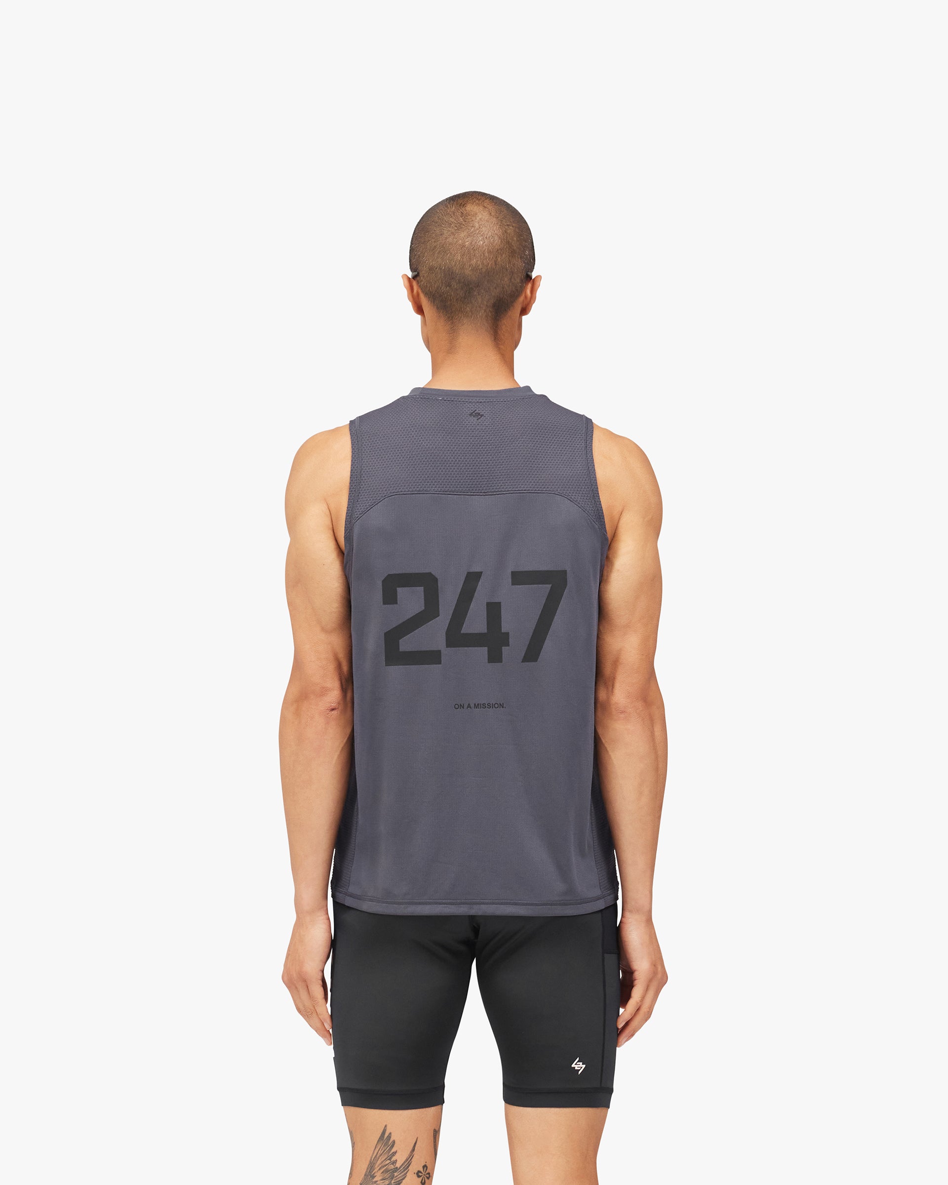 247 Numbers Tank - Graphene
