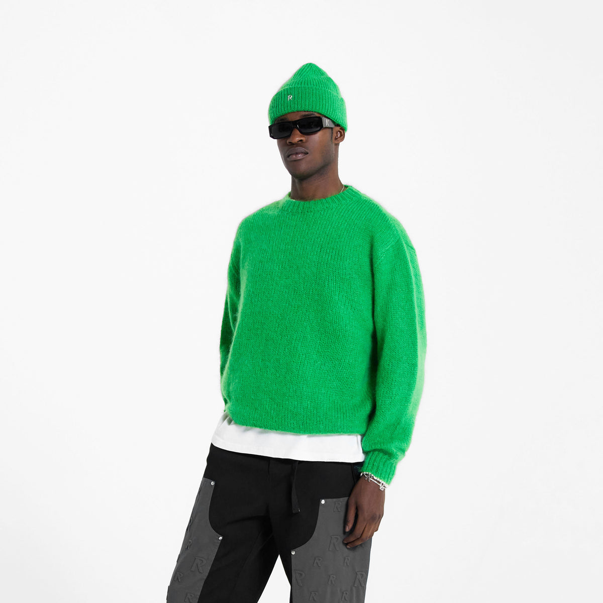 Green Mohair Sweater | REPRESENT CLO