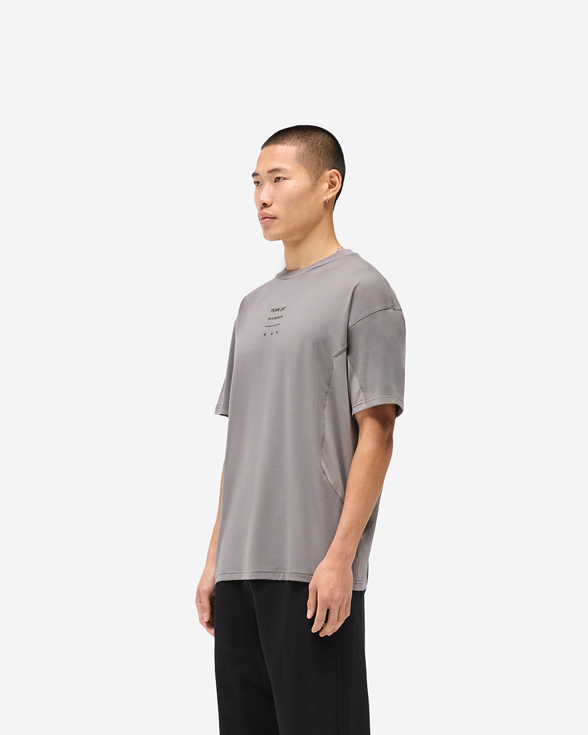 247 Uprising Oversized T-Shirt - Steel
