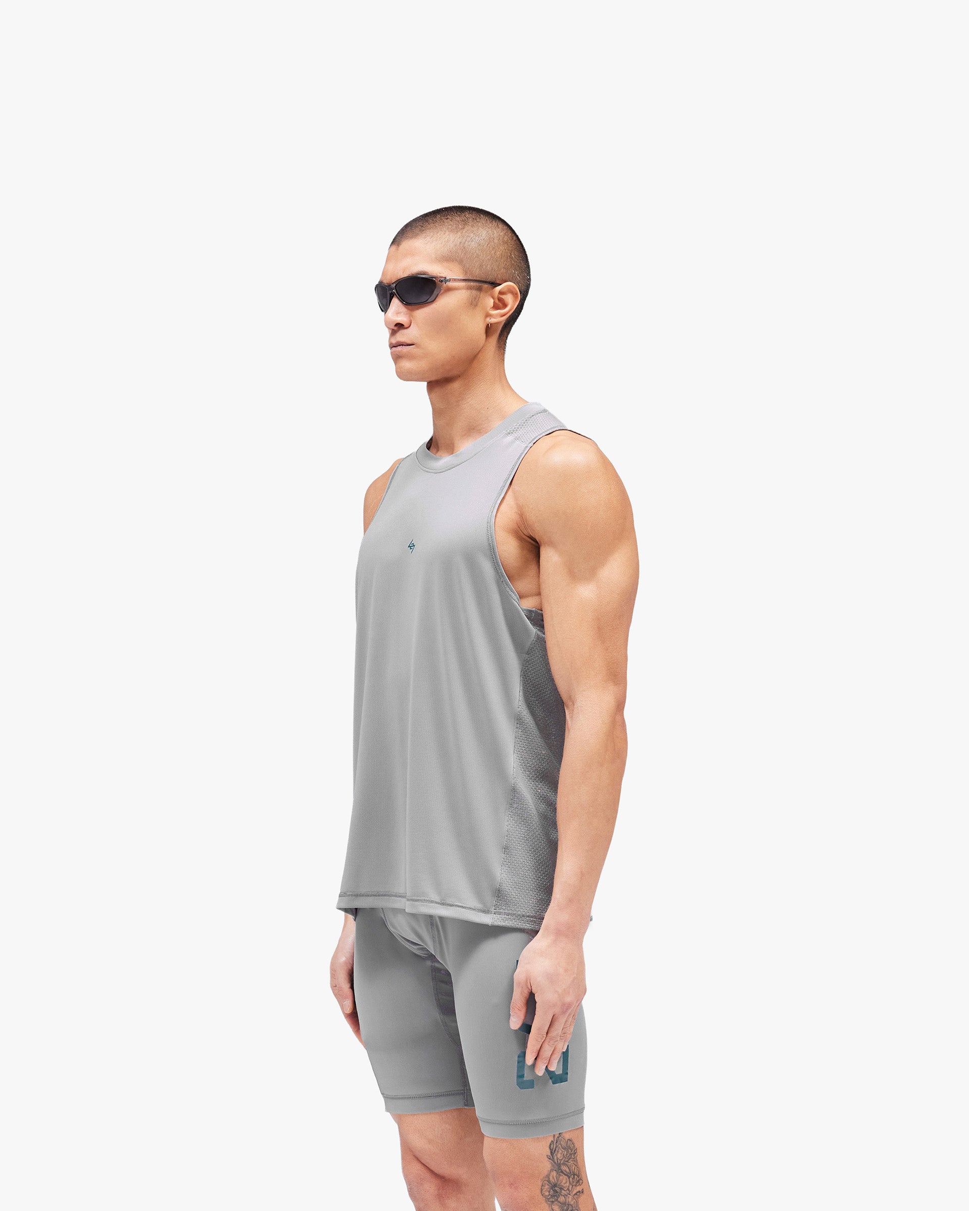 247 Numbers Vest - Graphite Grey