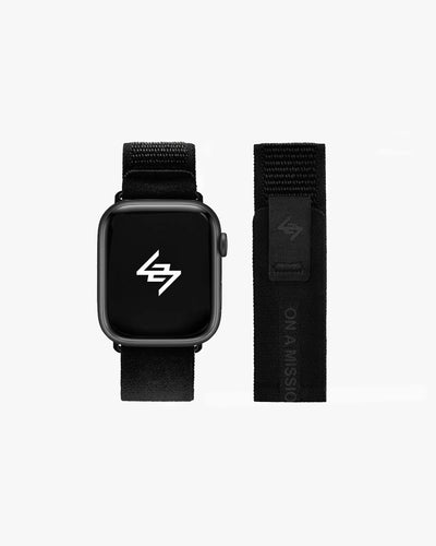 247 Apple Watch Strap - Black Reflective