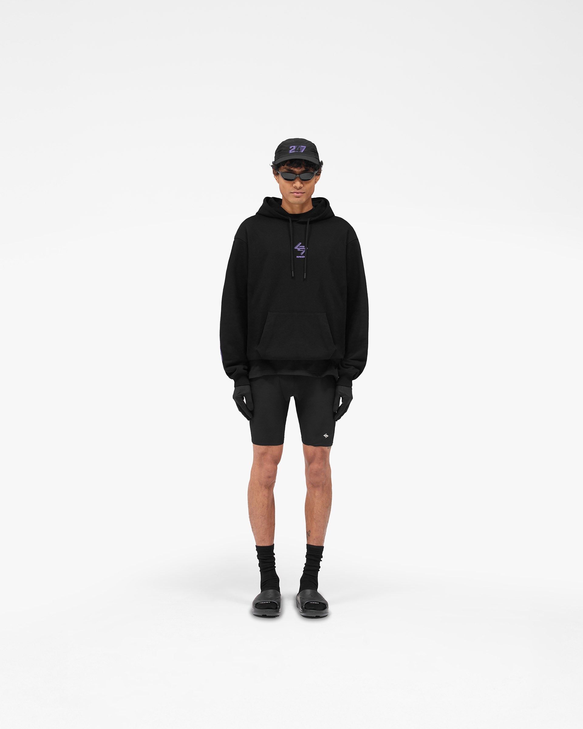 247 Berlin Hoodie - Black Purple