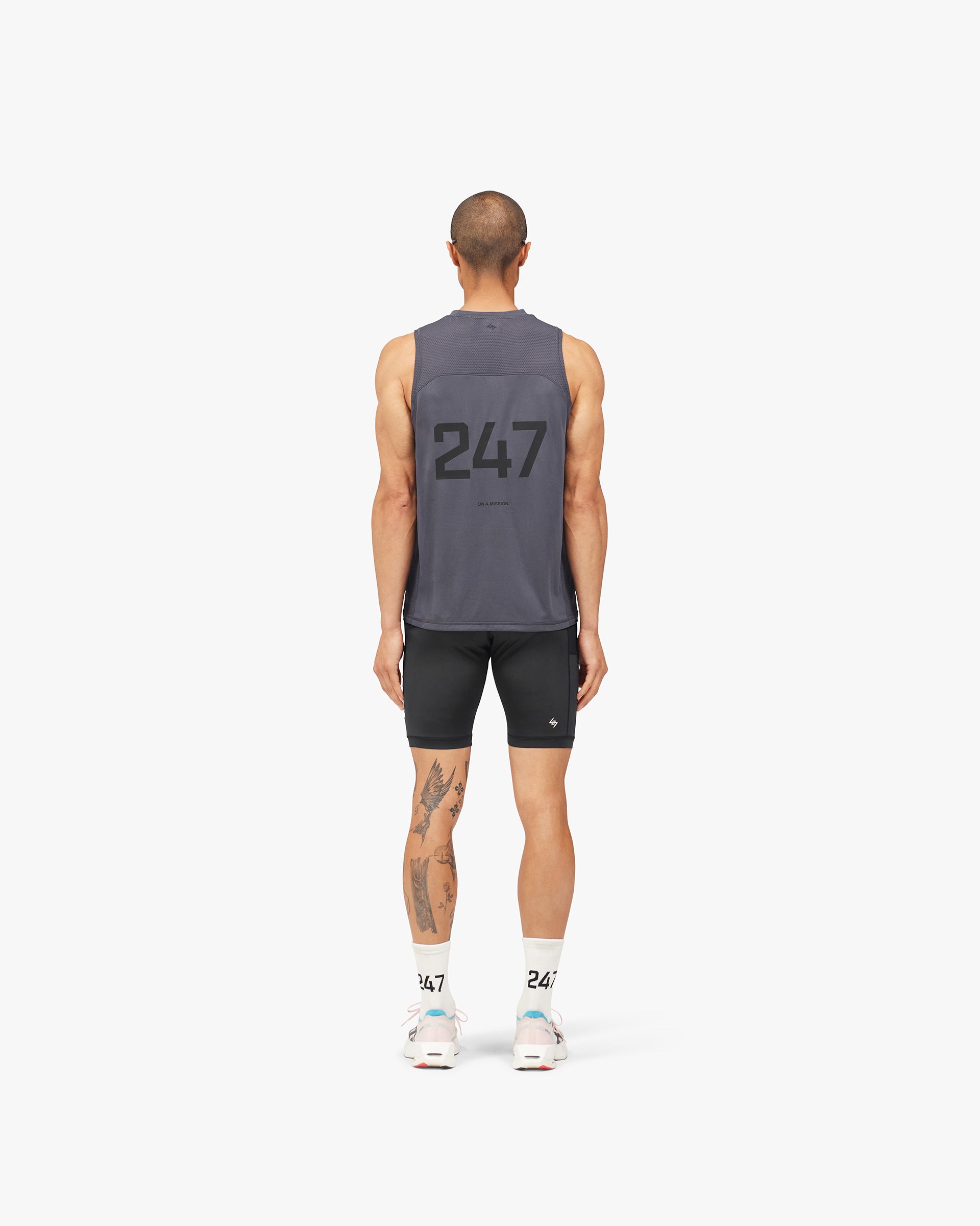 247 Numbers Tank - Graphene