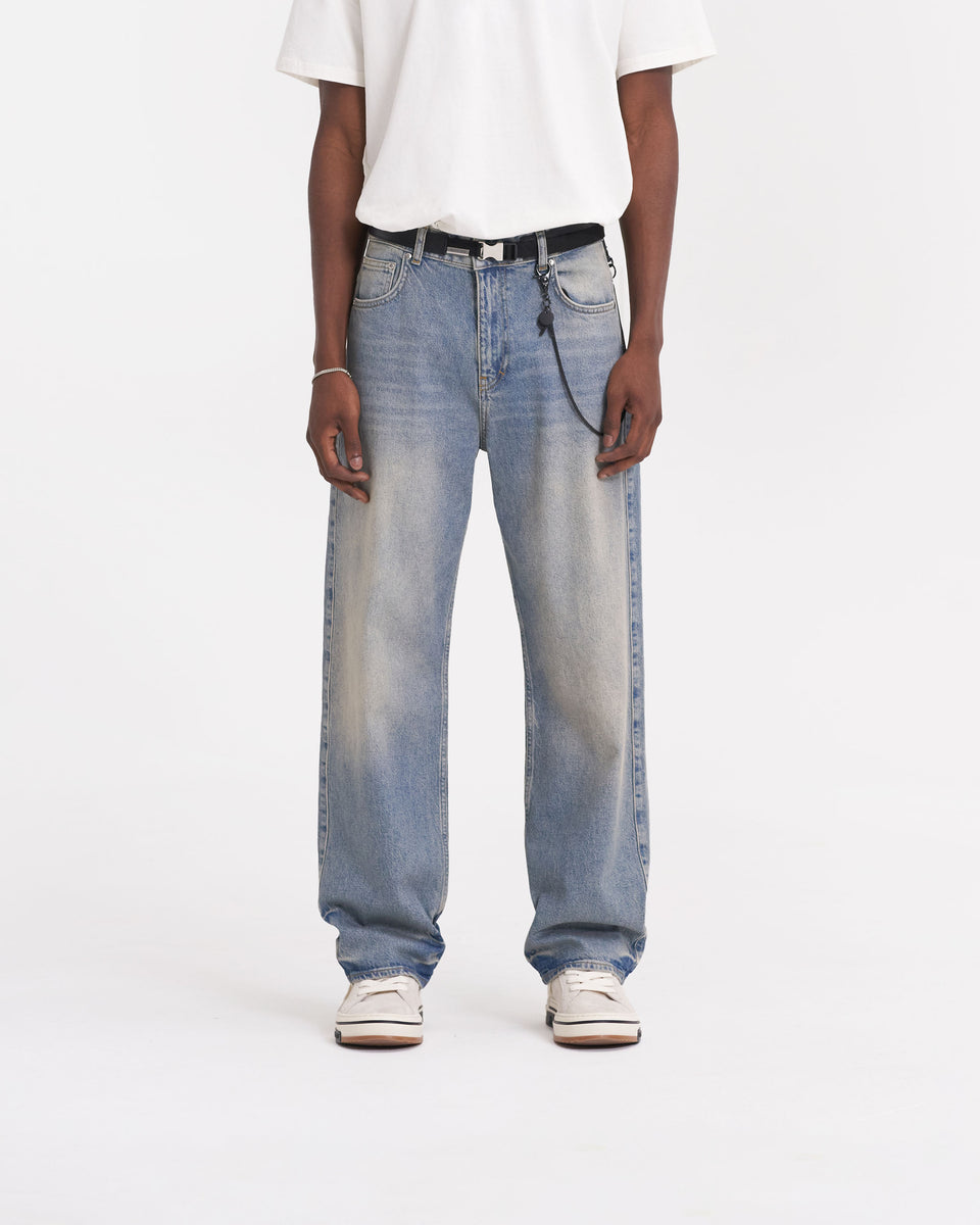 Blue Baggy Jeans | R3 Denim | REPRESENT CLO
