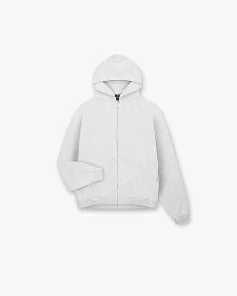 Oversized Zip Hoodie Ice Marl
