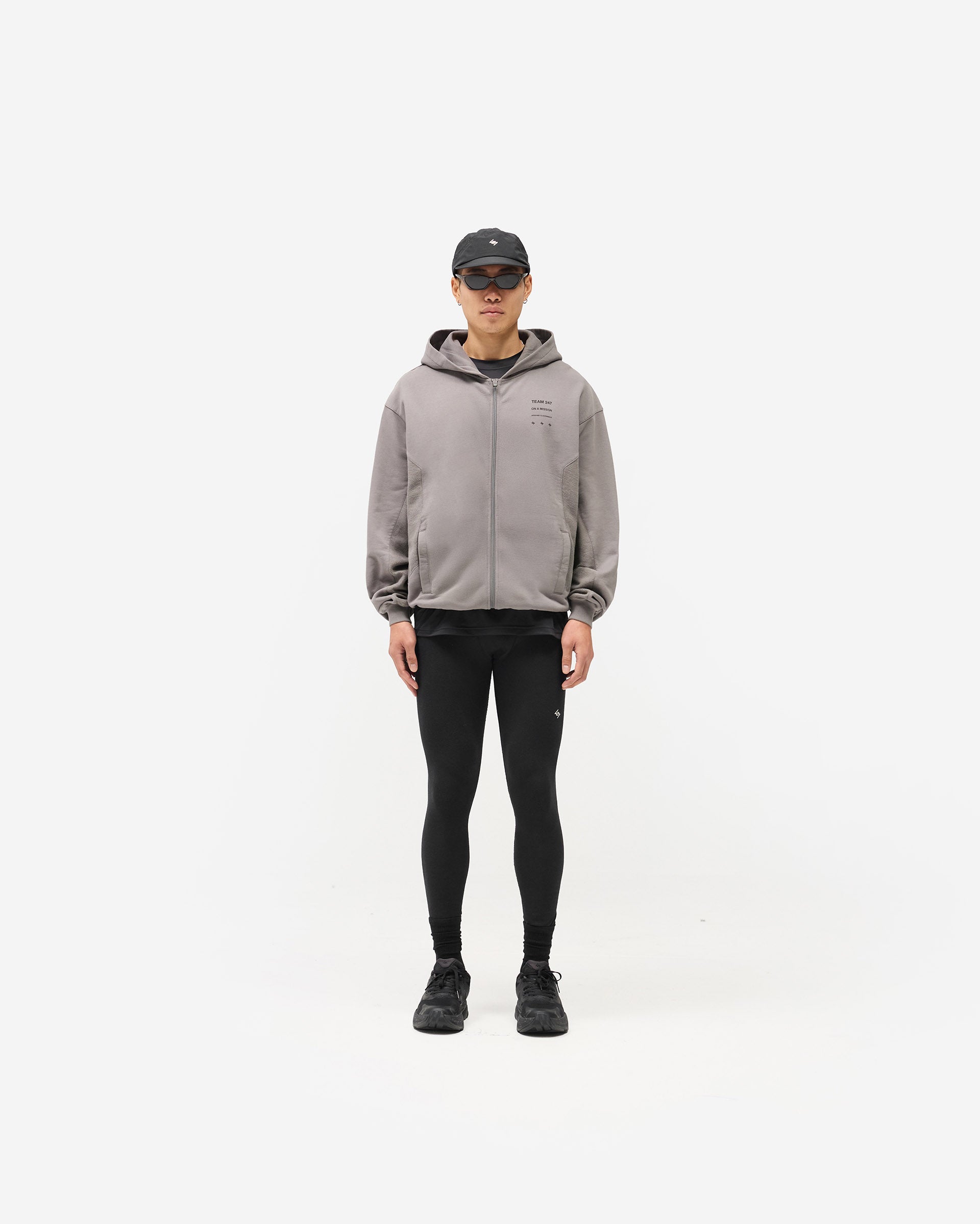 247 Uprising Zip Hoodie - Steel