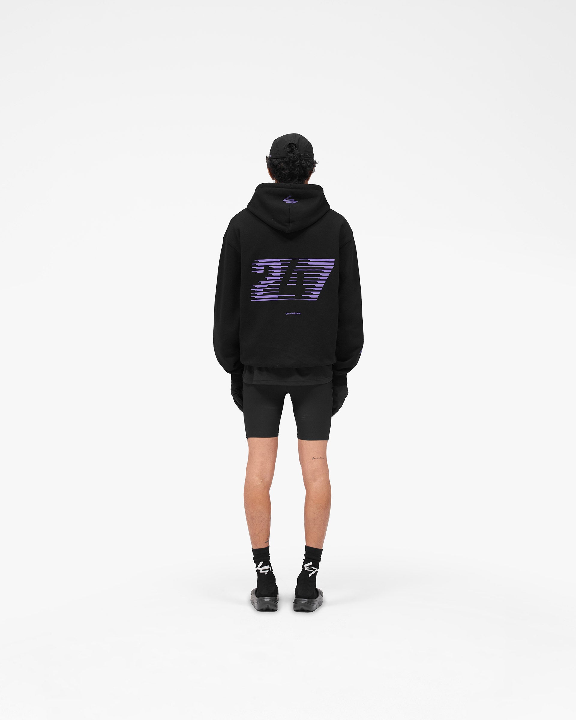 247 Berlin Hoodie - Black Purple