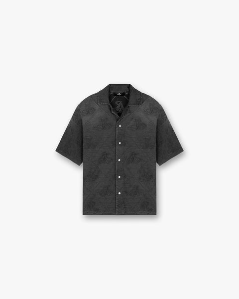 Towelling Shirt Jet Black