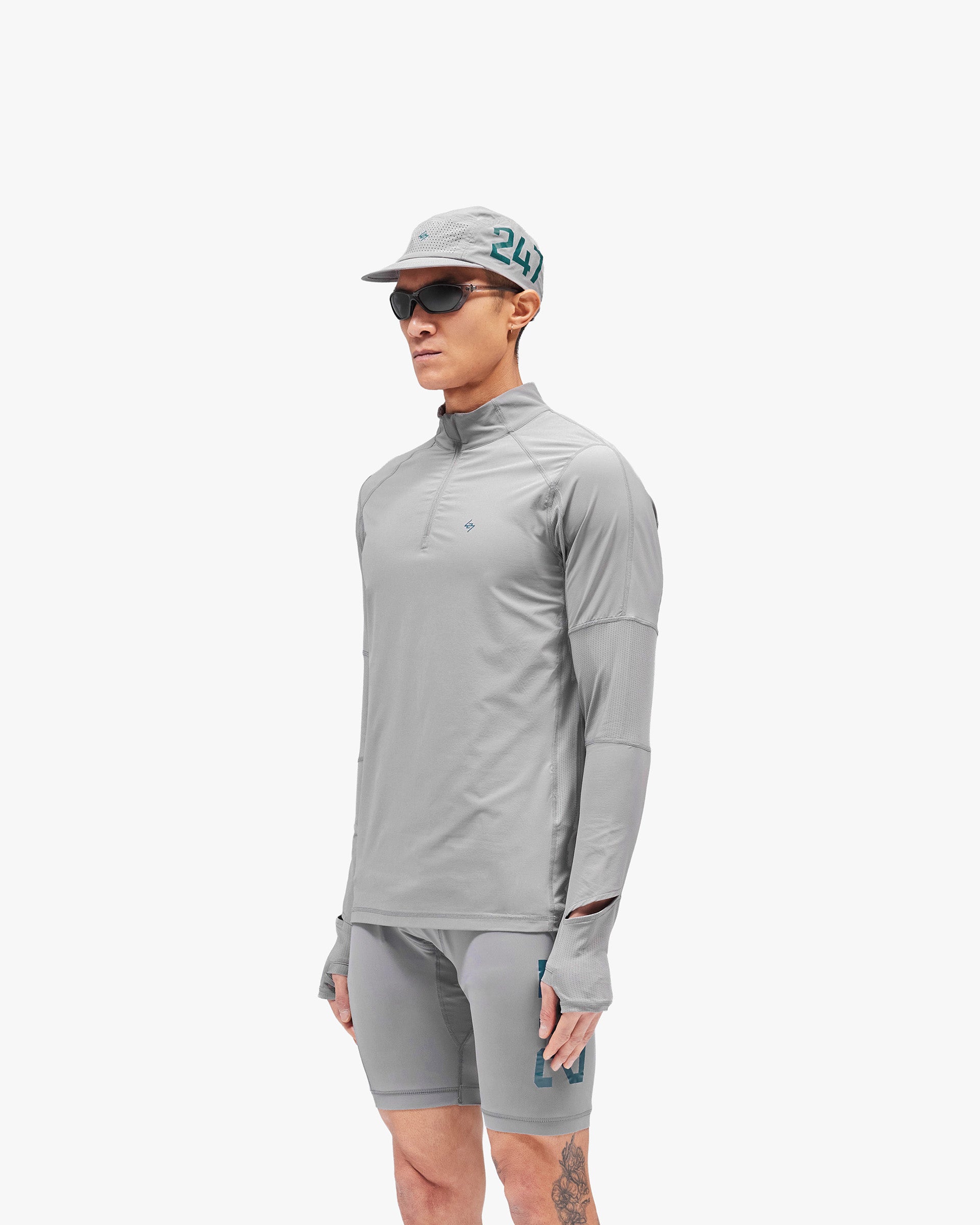 247 Run Quarter Zip - Graphite Grey