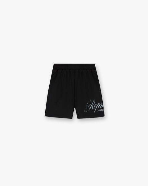 Owners Club Script Mesh Shorts - Black