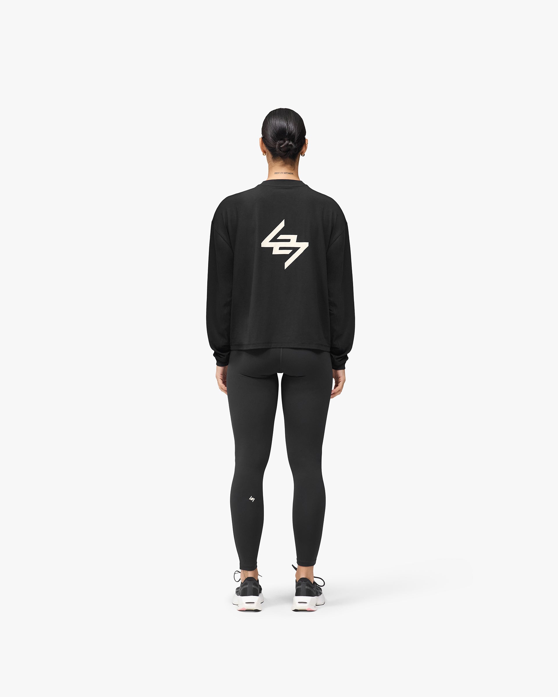 247 DNA Oversized Long Sleeve T-Shirt - Jet Black