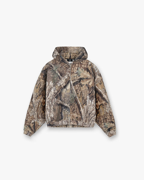 Realtree® Zip Up Camo Boxy Hoodie Camo