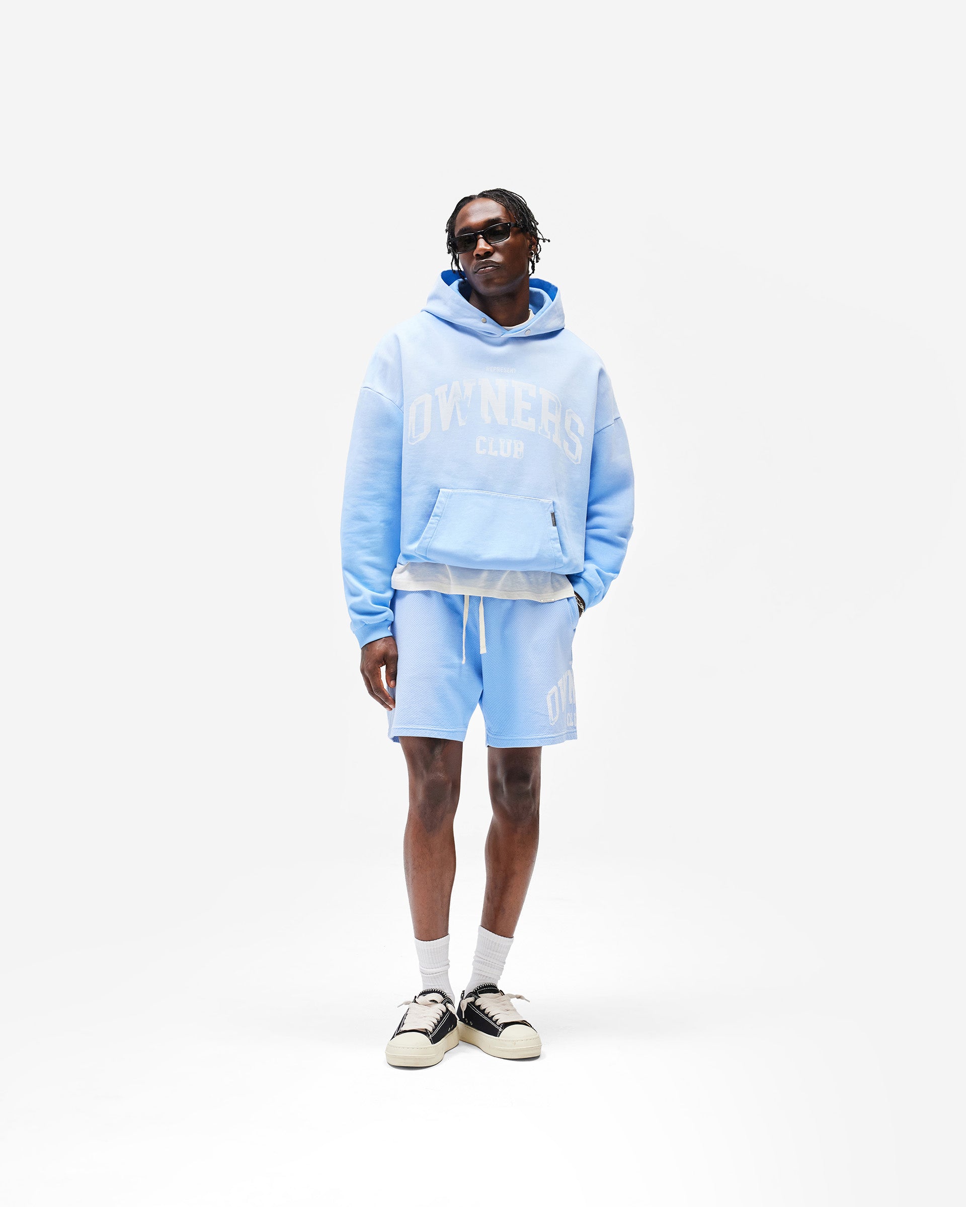 Represent Owners Club Mesh Short - Sky Blue