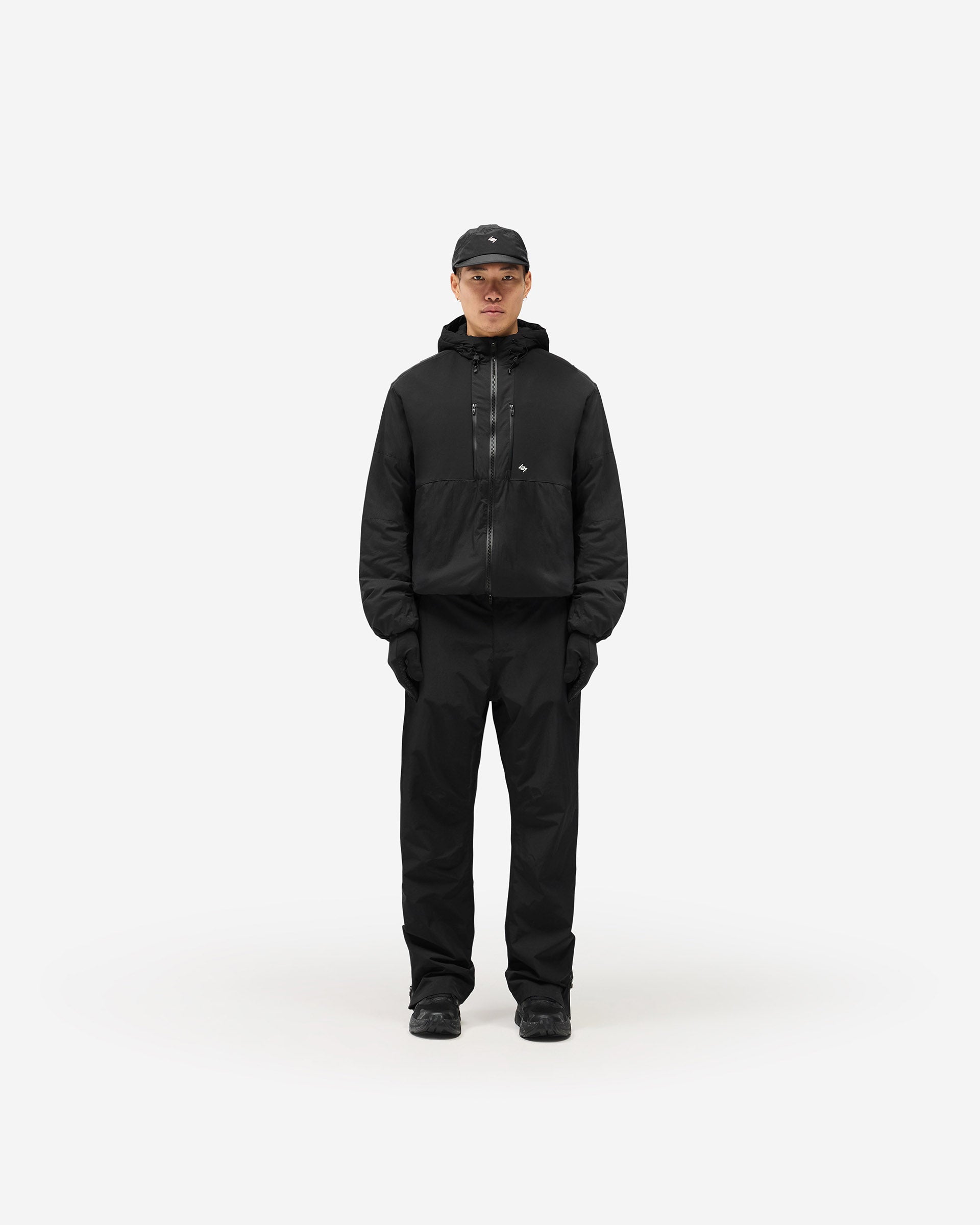 247 Panelled Insulated Jacket - Black