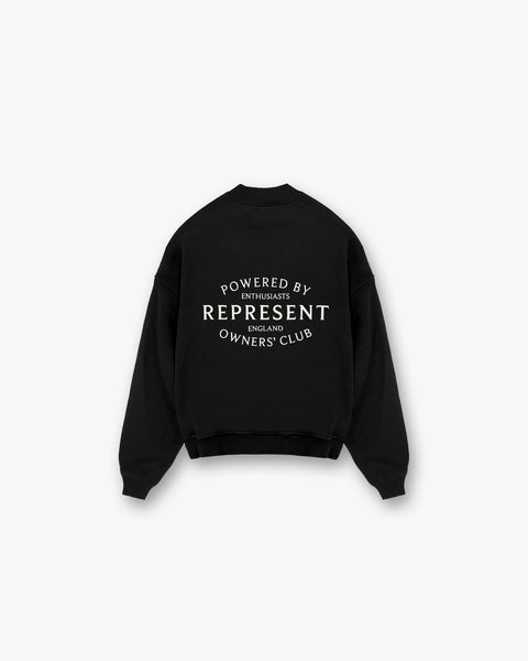 Represent Stamp Sweater Jet Black