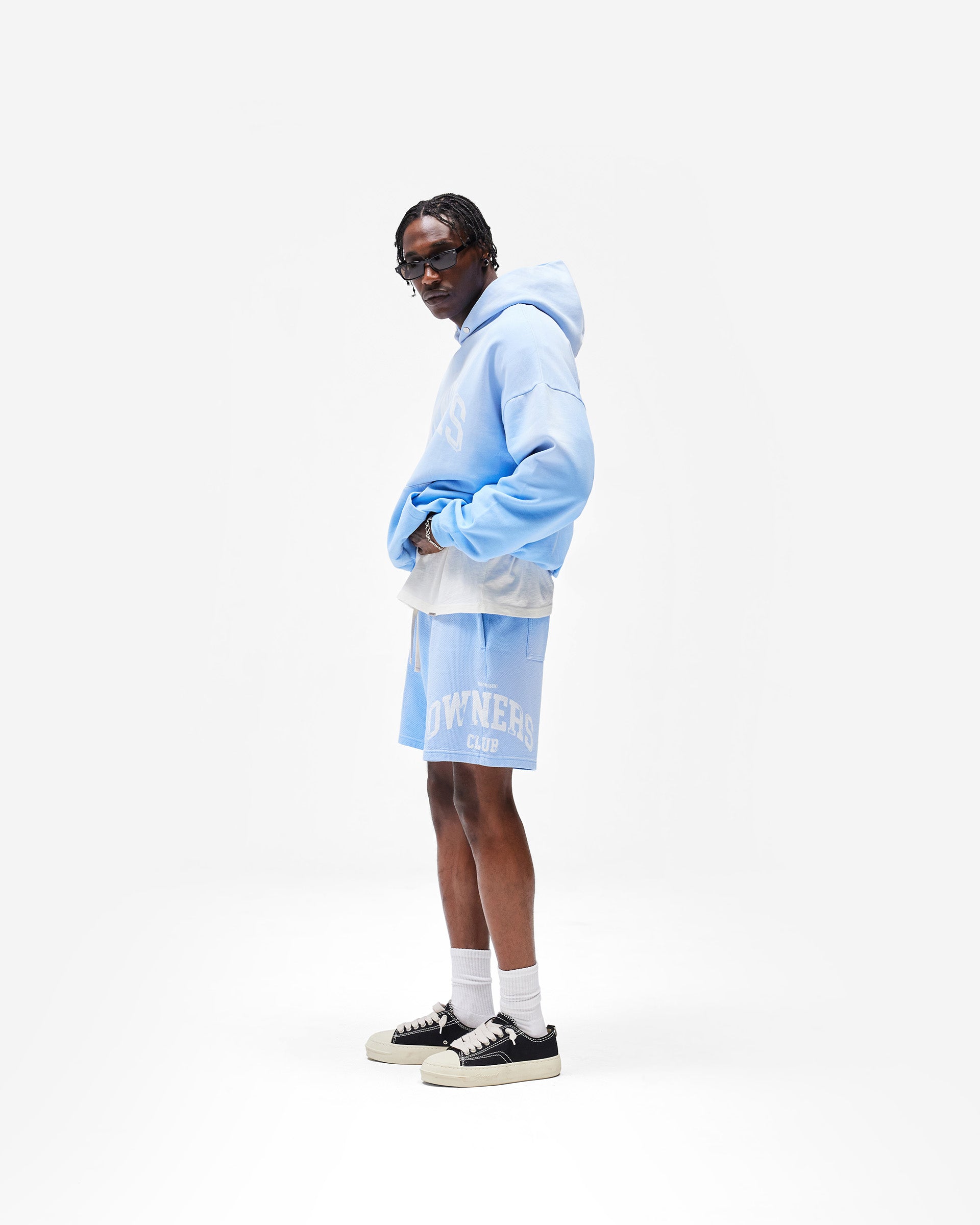 Represent Owners Club Mesh Short - Sky Blue