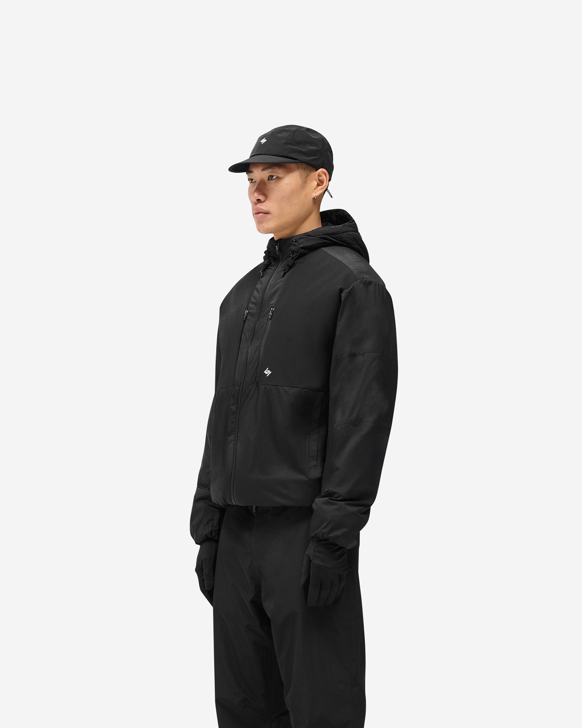 247 Panelled Insulated Jacket - Black