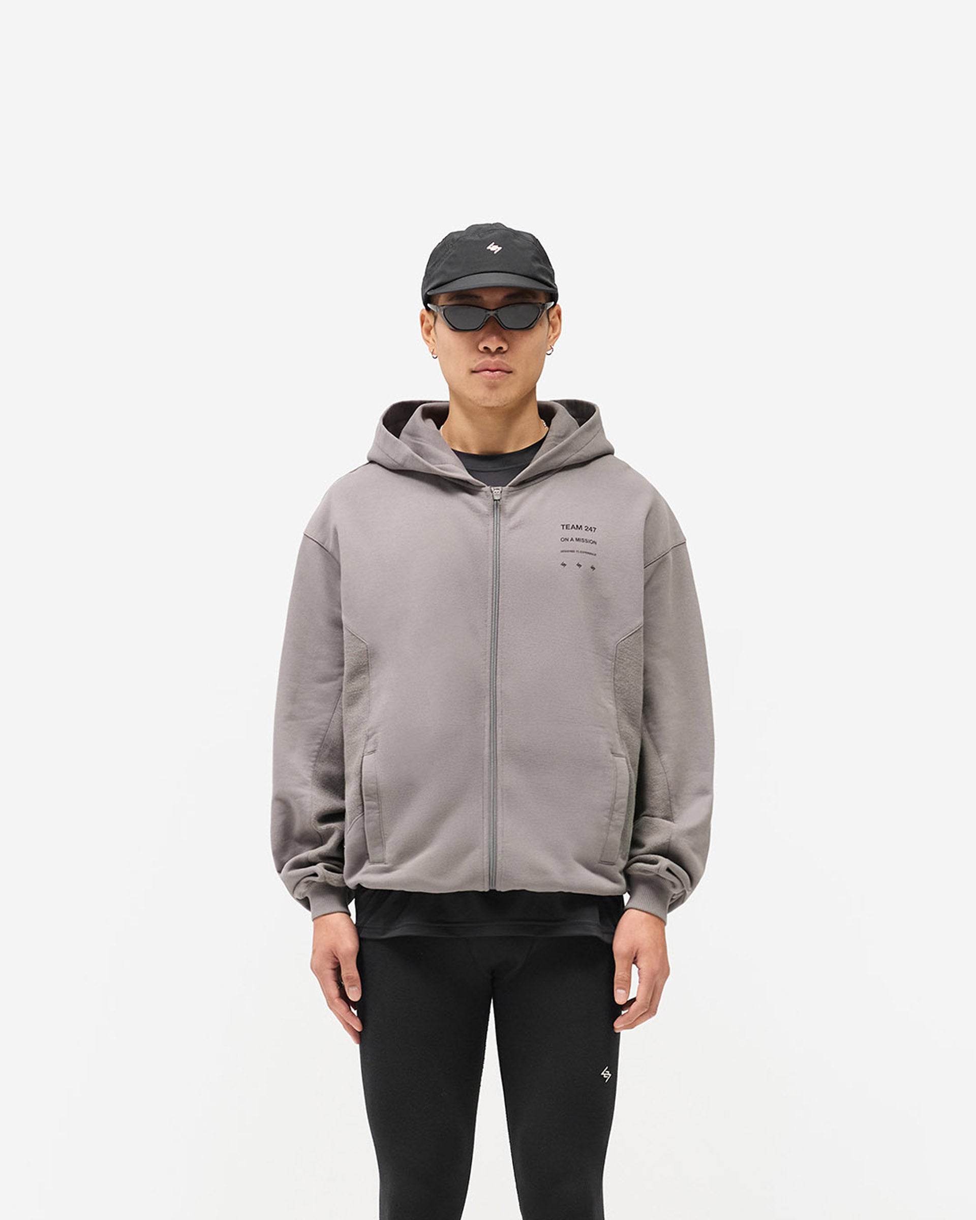 247 Uprising Zip Hoodie - Steel