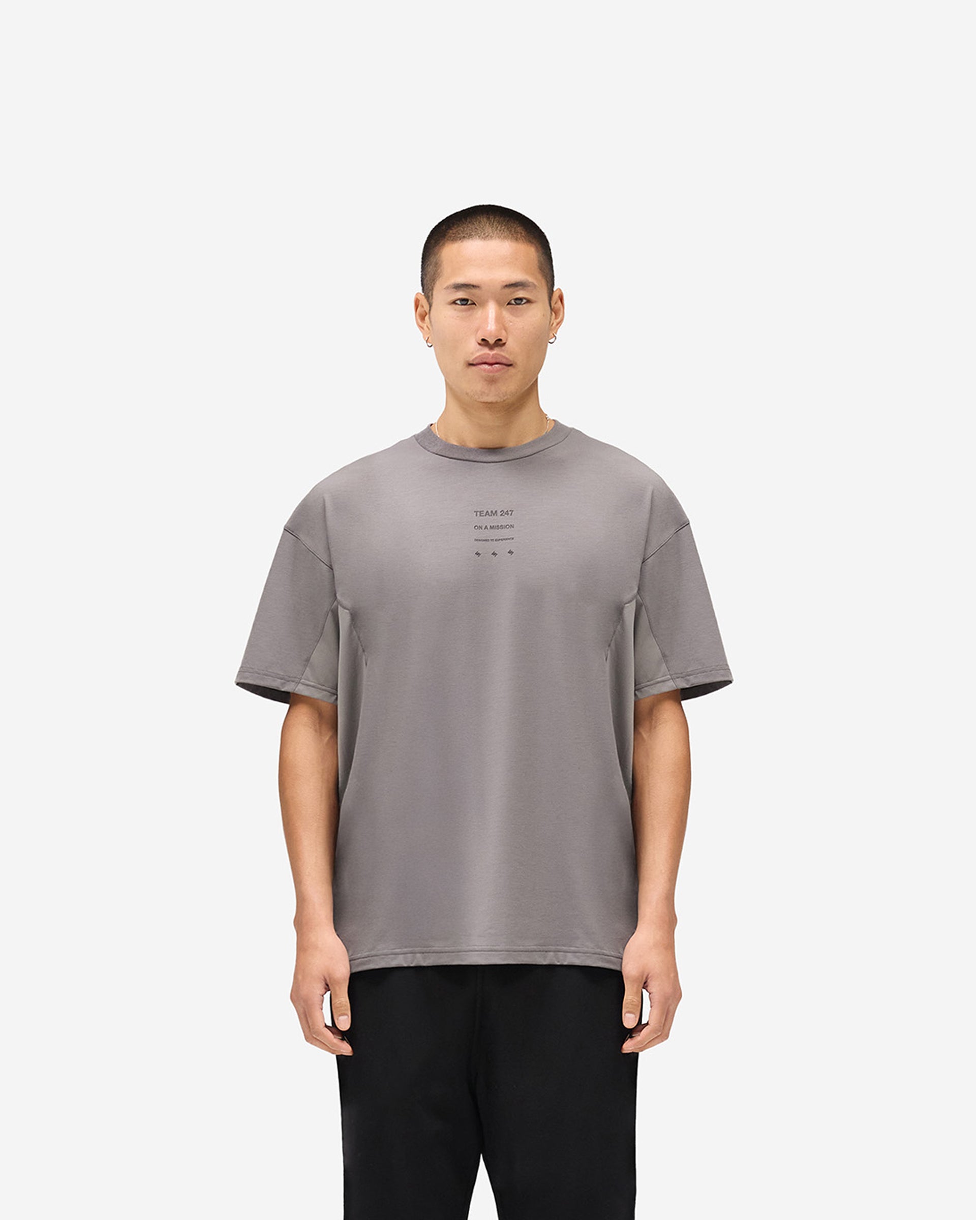 247 Uprising Oversized T-Shirt - Steel