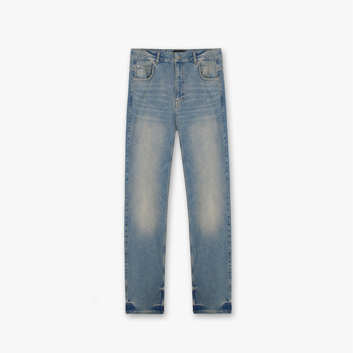 Blue Cream Straight Leg Jeans | REPRESENT CLO
