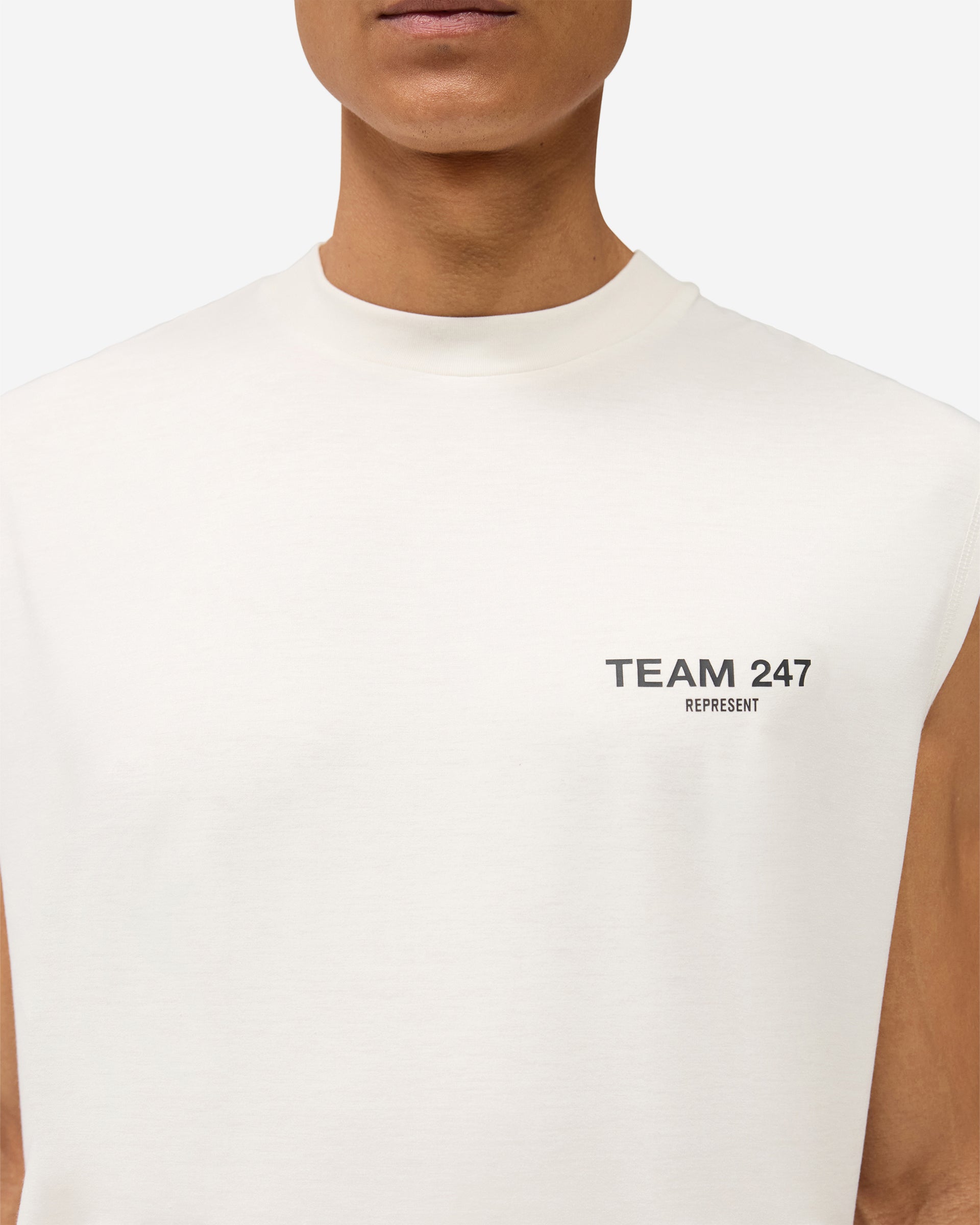 Team 247 Oversized Tank - Flat White