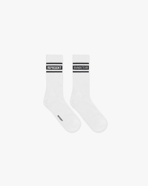 Represent Socks Flat White