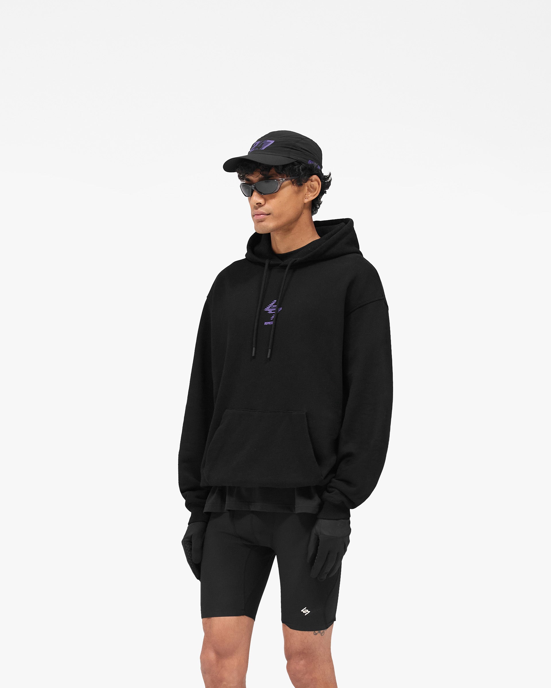 247 Berlin Hoodie - Black Purple