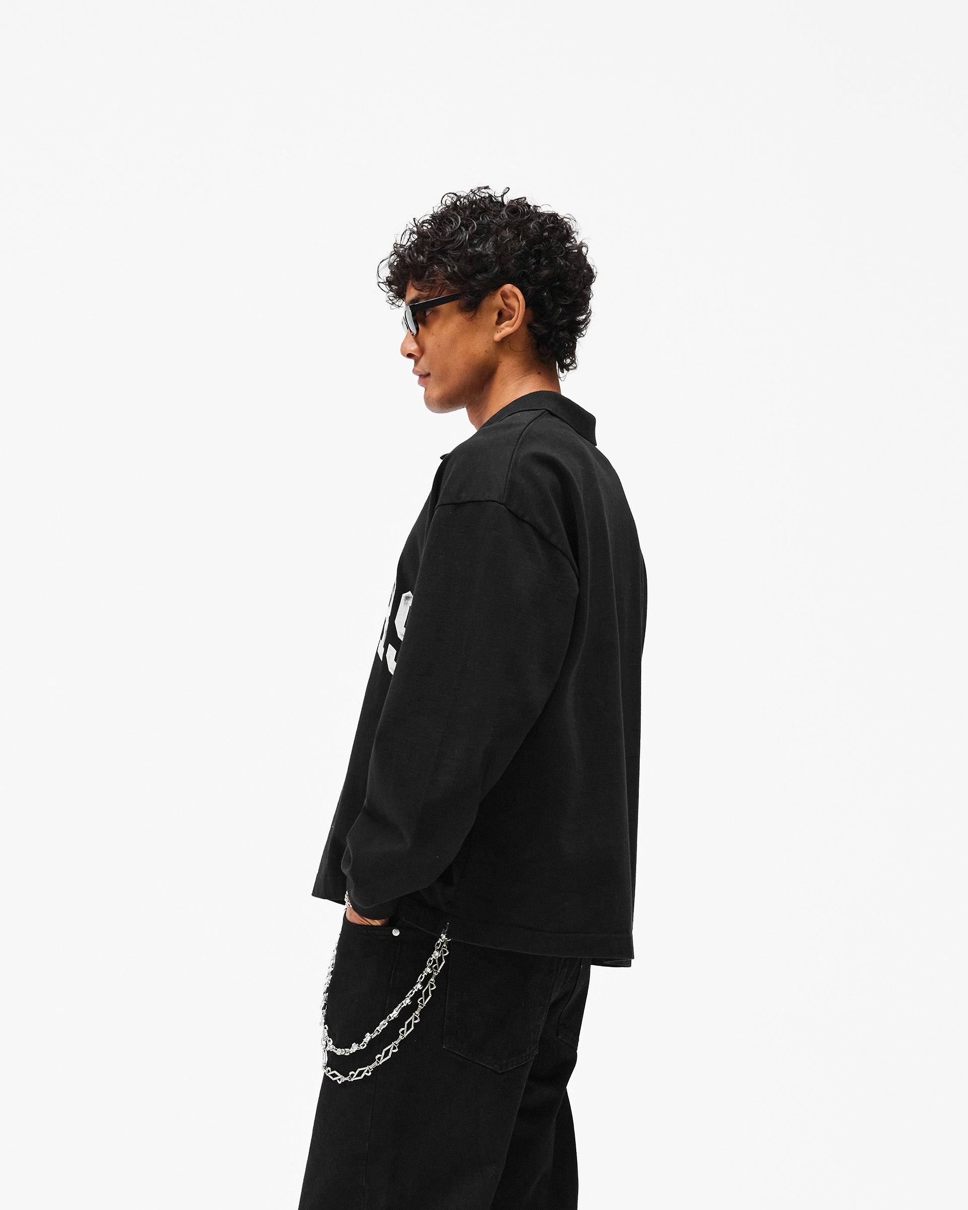Represent Owners Club Rugby Polo - Jet Black