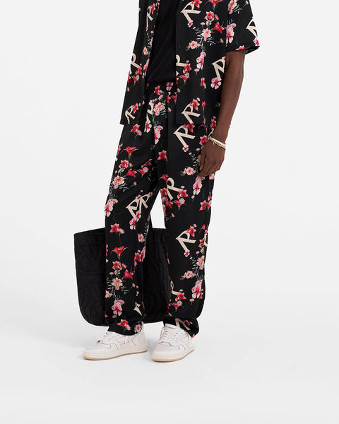 Buy - Eden black 3D floral pants | Elan Store