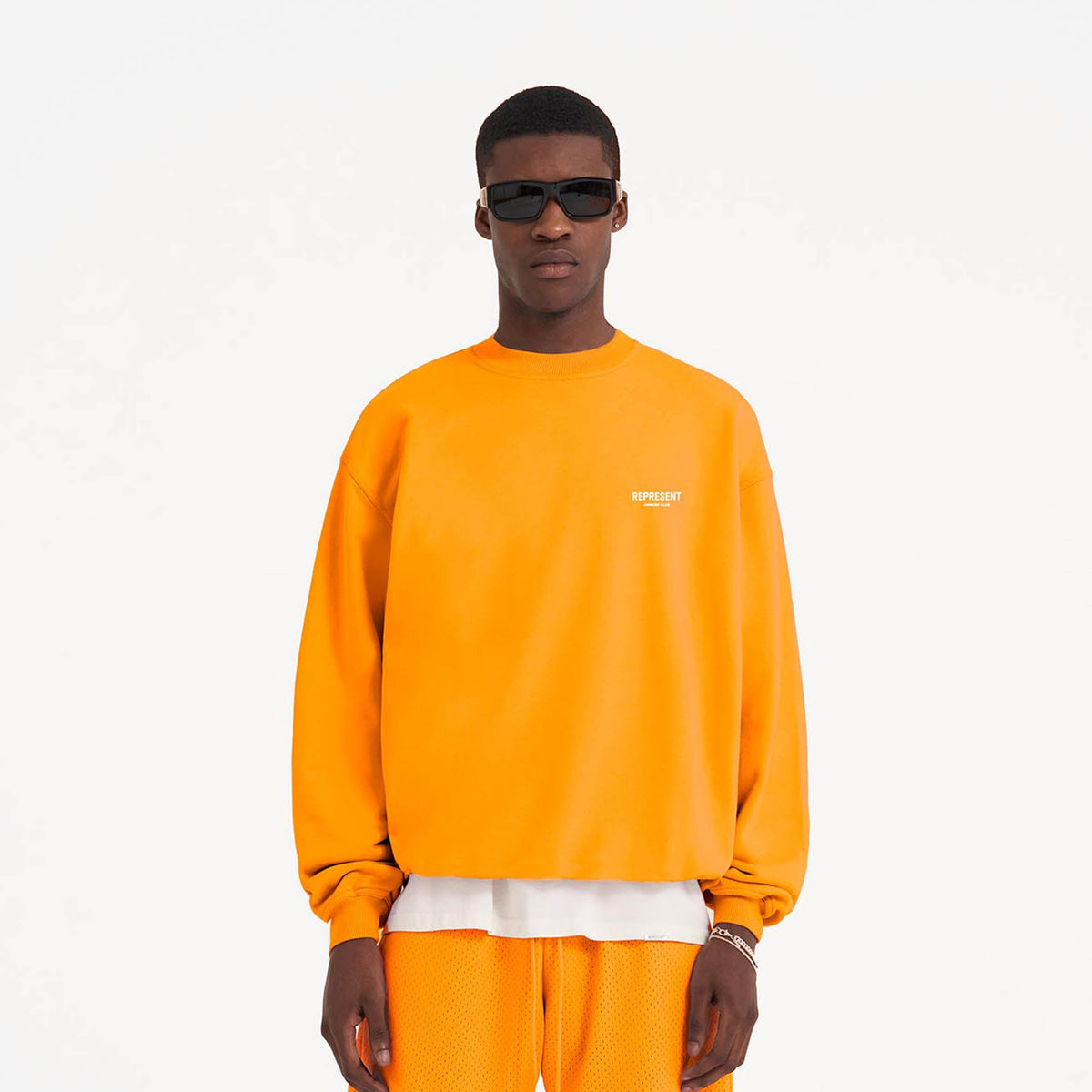 Neon Orange Sweater | Owners' Club | REPRESENT CLO