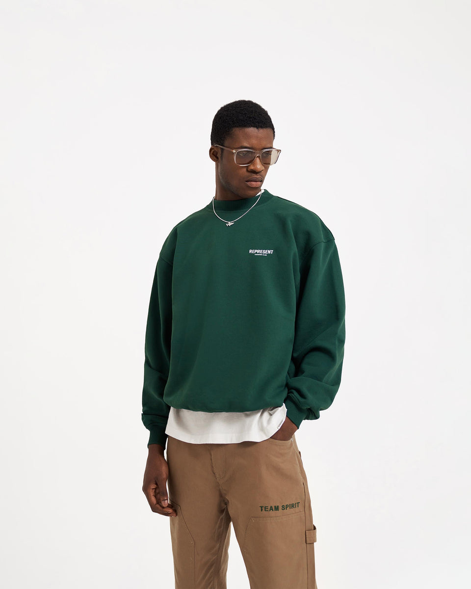 Racing Green Sweater | Owners Club | REPRESENT CLO