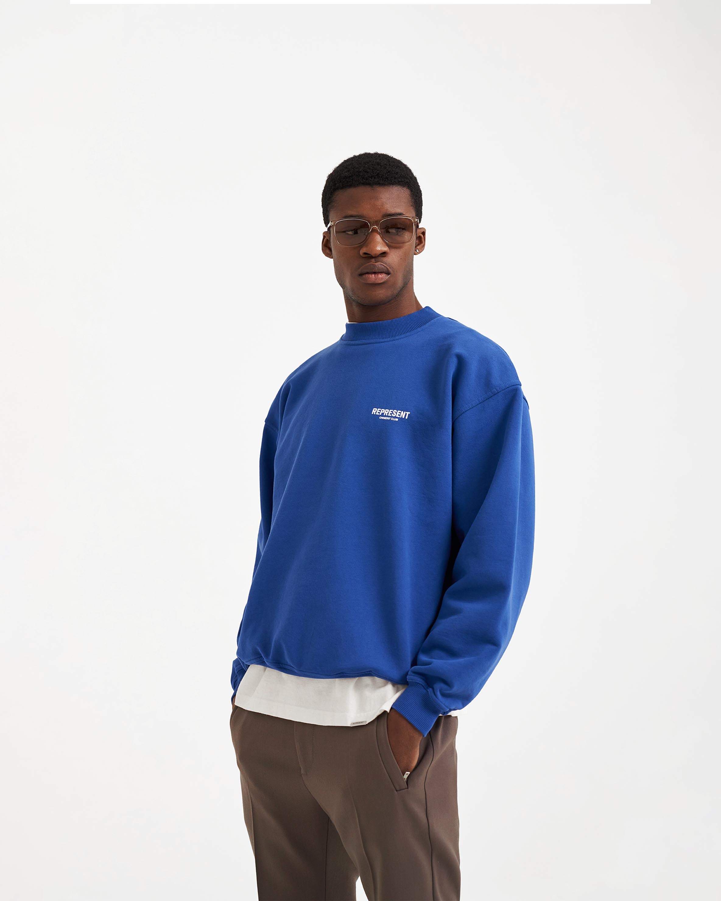 Cobalt Blue Sweater | Owners Club | REPRESENT CLO