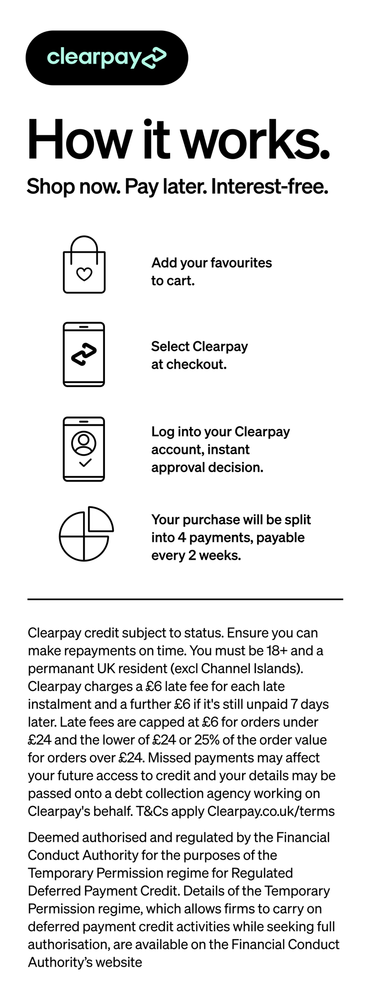 Clearpay information